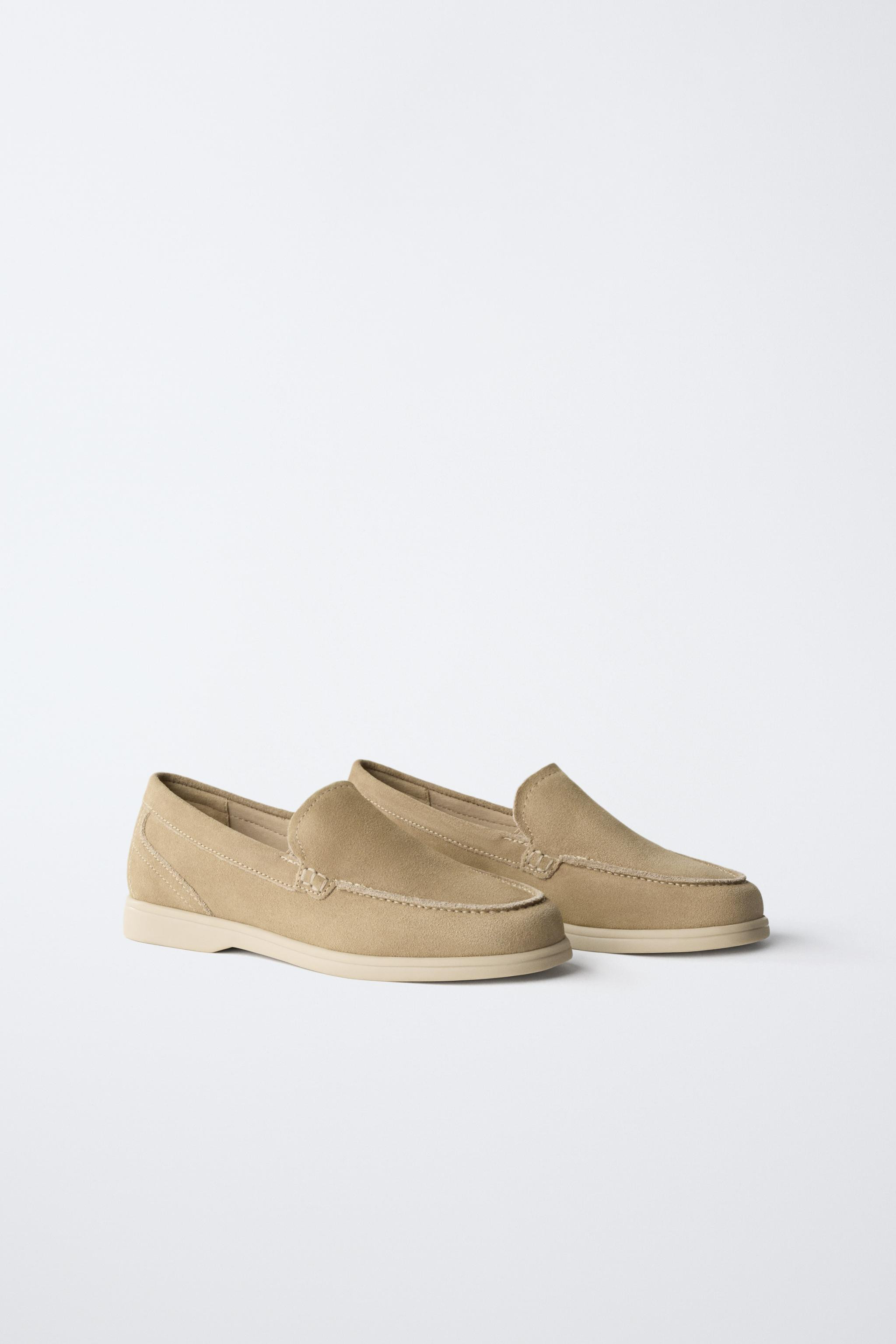 LEATHER DECK SHOES | Zara US