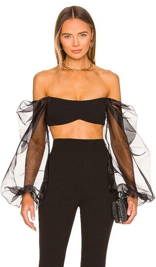 Illusion Crop in Black | Revolve Clothing (Global)