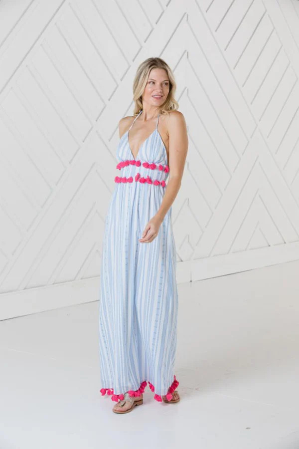 Halter Neck Maxi Dress | Sail to Sable