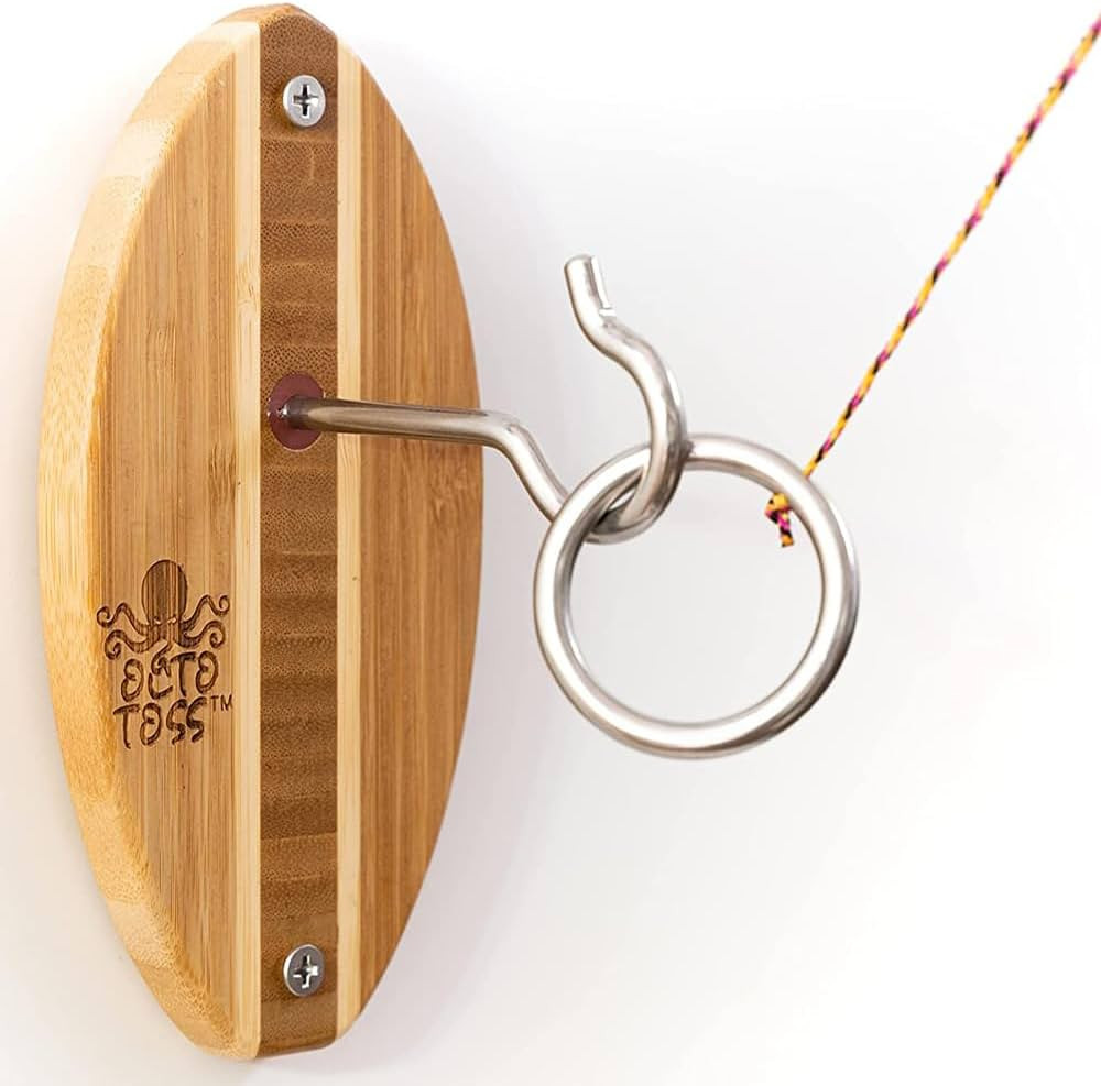 OCTO TOSS Hook and Ring Game. Women and Man Cave Game Room Decor, Ring Game on a String for Game ... | Amazon (US)