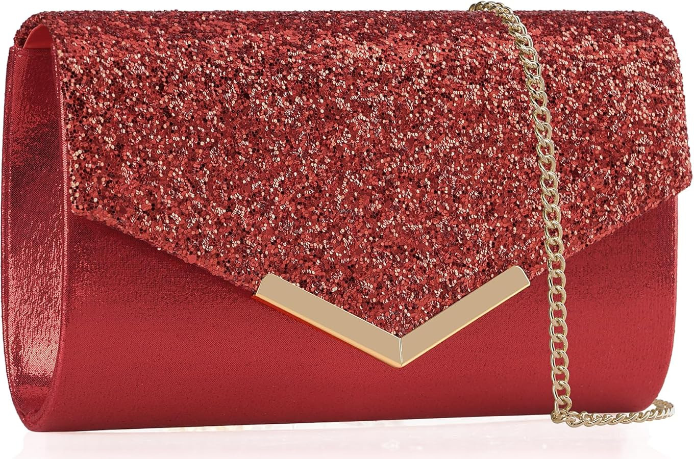 Glitter Clutch Purse for Women - Sparkly Evening Bag Envelope Handbags for Party, Wedding, Prom | Amazon (US)