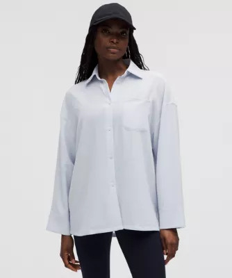 Light Woven Oversized Button-Up | lululemon (AU)