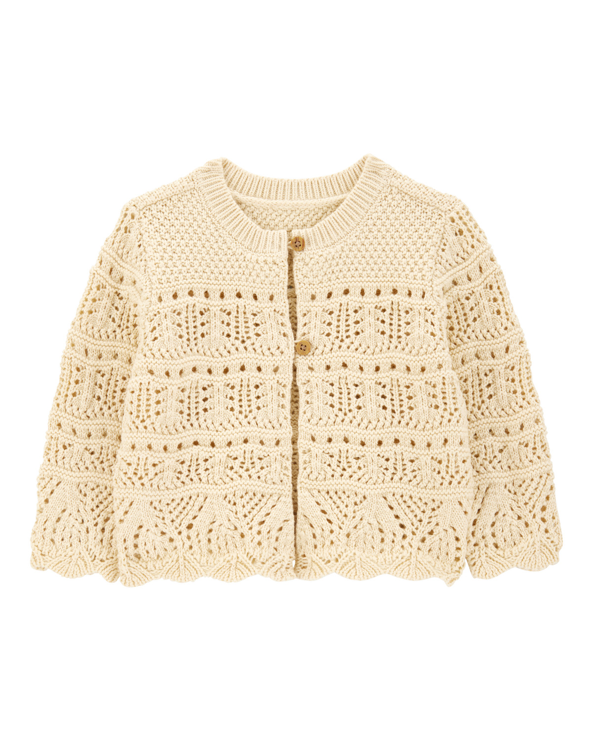 Baby Pointelle Cardigan - Cream - OshKosh | Carter's | Carter's Inc