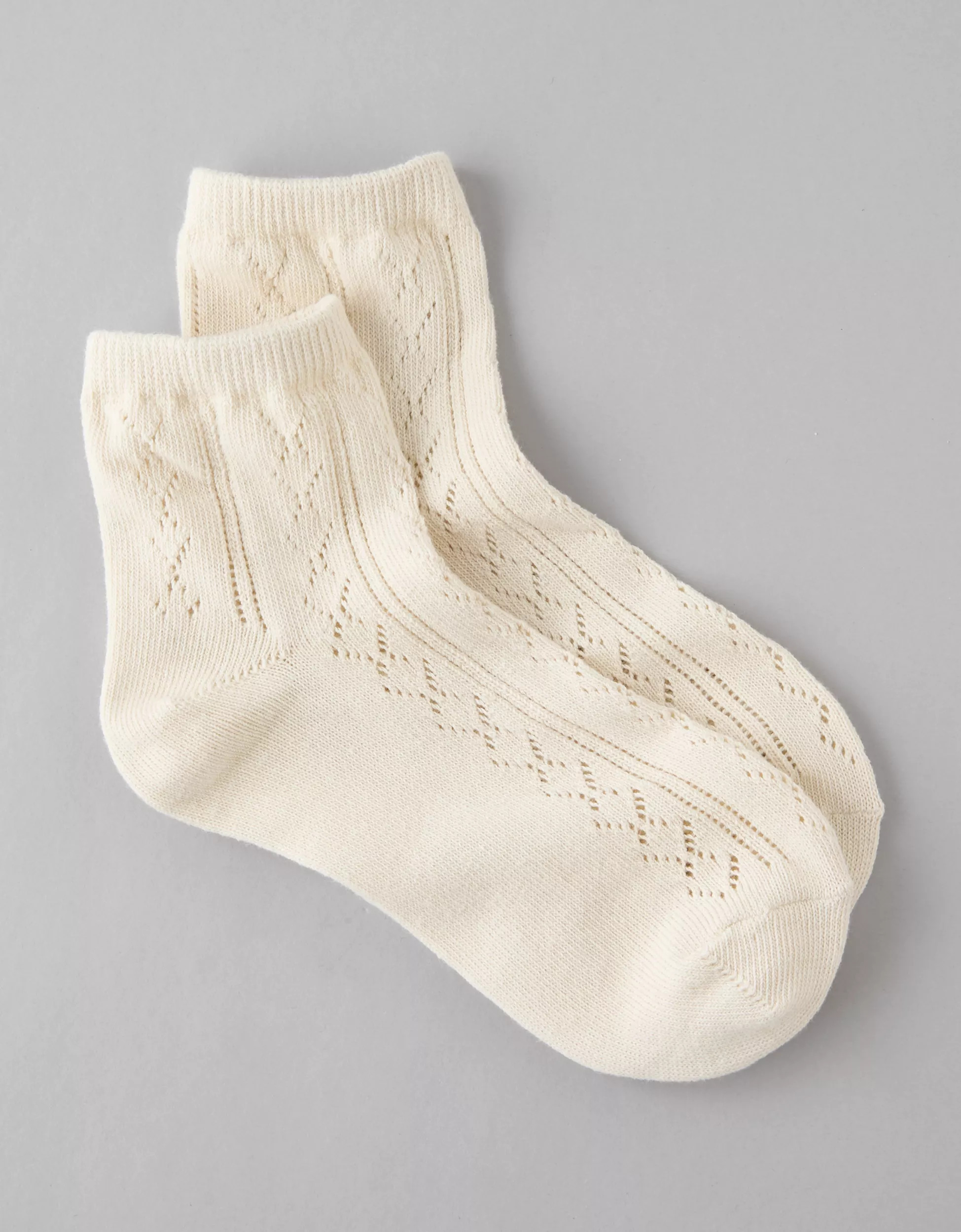 AE Pointelle Boyfriend Socks | American Eagle Outfitters (US & CA)