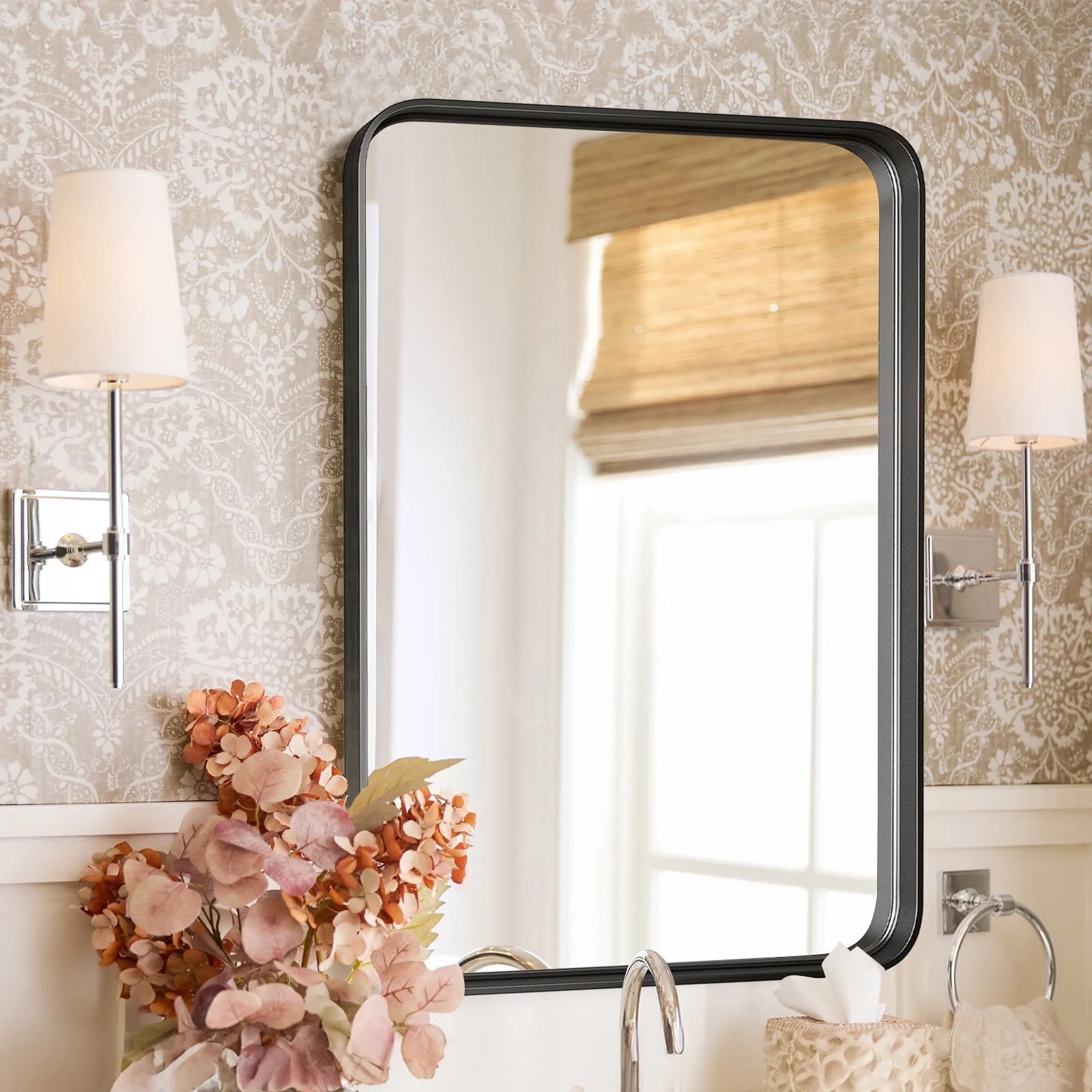 CONCETTA Shatterproof Bathroom Wall Mirror –22" x 30" Vanity Mirror with Rectangular Metal Fram... | Walmart (US)
