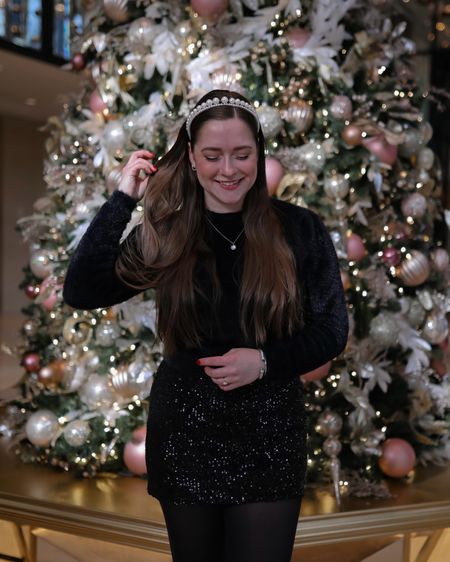 have a holly jolly christmas 🎄🥂🤍 xoxo

bowtiful life, sequin skirt, sequins, holiday outfit, holiday style, preppy style, fuzzy sweater, david Yurman 

#LTKSeasonal #LTKstyletip #LTKparties