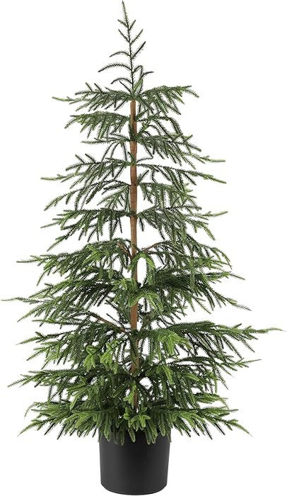 Artificial Norfolk Pine Christmas Tree - 4Ft Realistic Faux Christmas Tree for Home Indoor Outdoo... | Amazon (US)