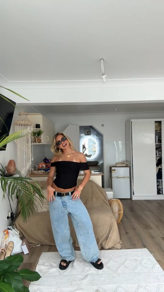 Simple summer outfit! Linked a similar black off the shoulder top below 🖤

#LTKsummer #LTKaustralia