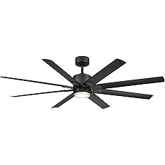 Renegade Smart Indoor and Outdoor 8-Blade Ceiling Fan 52in Matte Black with 3000K LED Light Kit a... | Amazon (US)