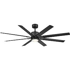 Renegade Smart Indoor and Outdoor 8-Blade Ceiling Fan 52in Matte Black with 3000K LED Light Kit a... | Amazon (US)
