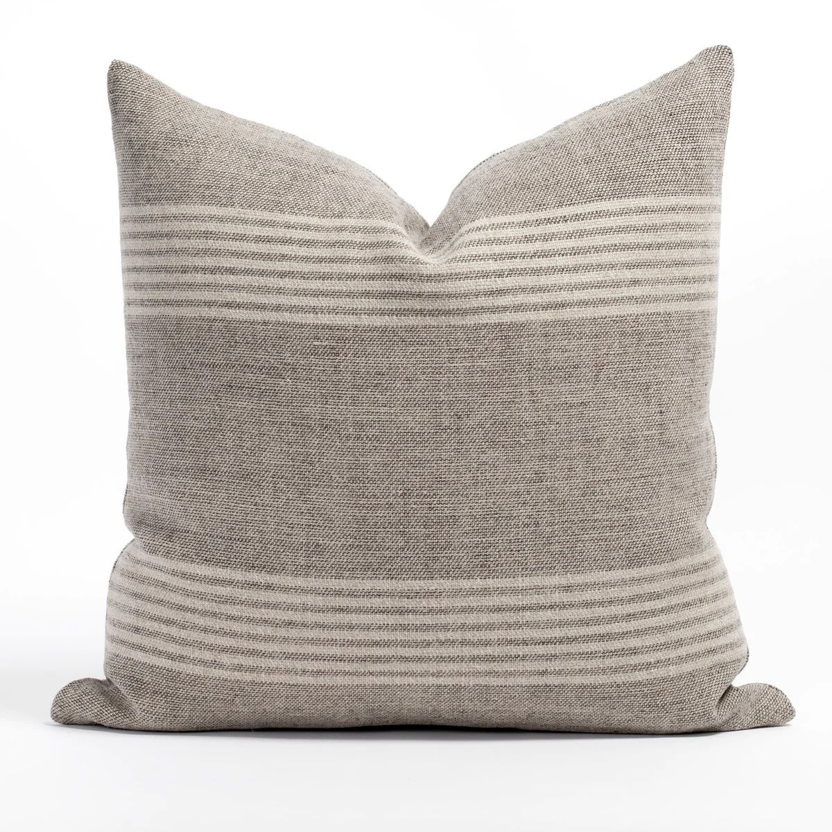 Stockton Stripe 22x22 Pillow, Graphite | Tonic Living