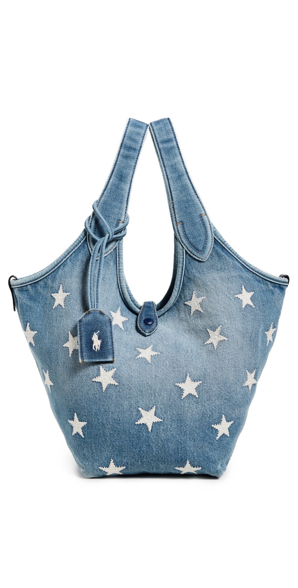 Polo Ralph Lauren Denim Stars Play Tote Medium Christy Wash One Size | Shopbop