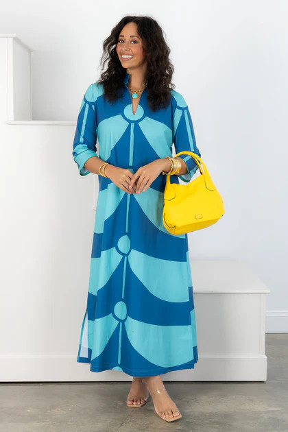 House Of MBR Charleston Blue Toddy Maxi Dress | The Willow Tree