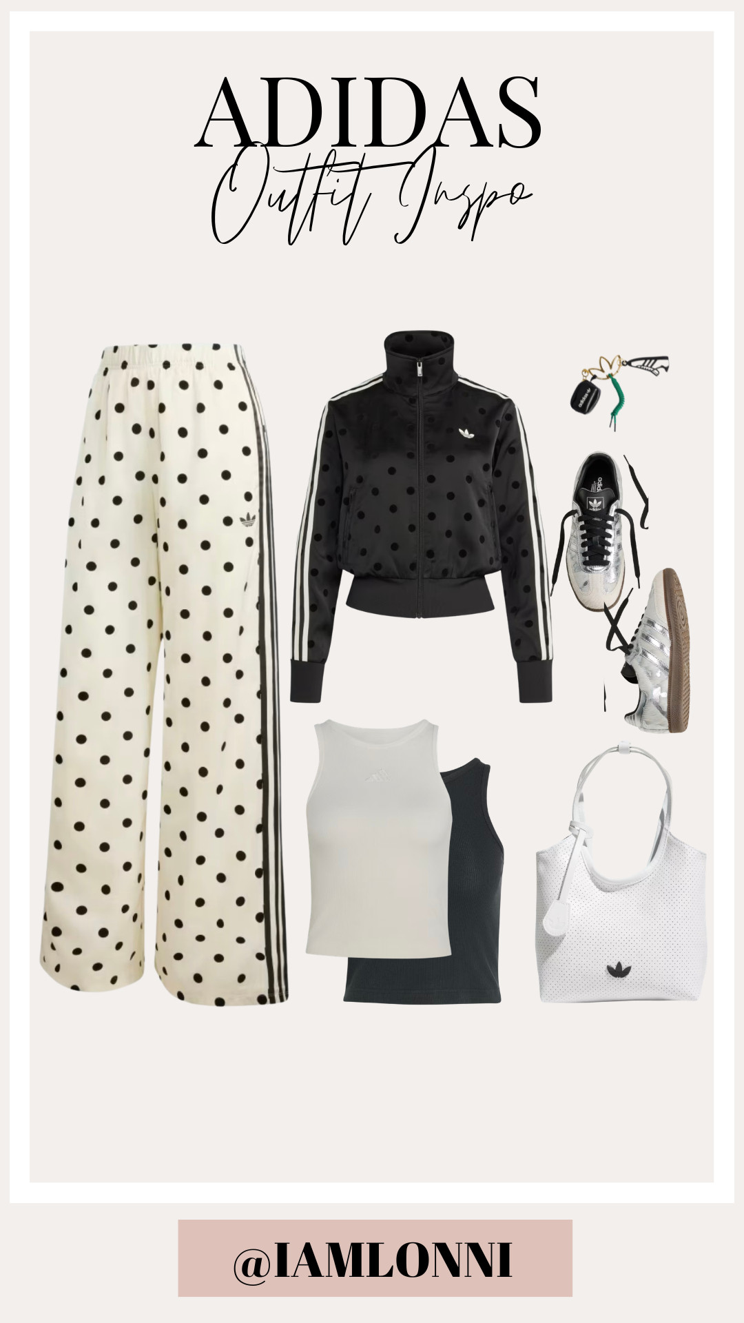 Polka dots are having a moment, and this Adidas set is proof! Mix and match the pieces or wear them together for the ultimate sporty-chic look.

Classic, playful, and so easy to style. 🤍🖤

#LTKStyle #AdidasOriginals #PolkaDotStyle #SportyFashion #Athleisure #OOTD #CasualStyle #FashionFinds #LTKFashion #StyleInspo 

 #LTKgrwm #LTKootd #LTKvlog