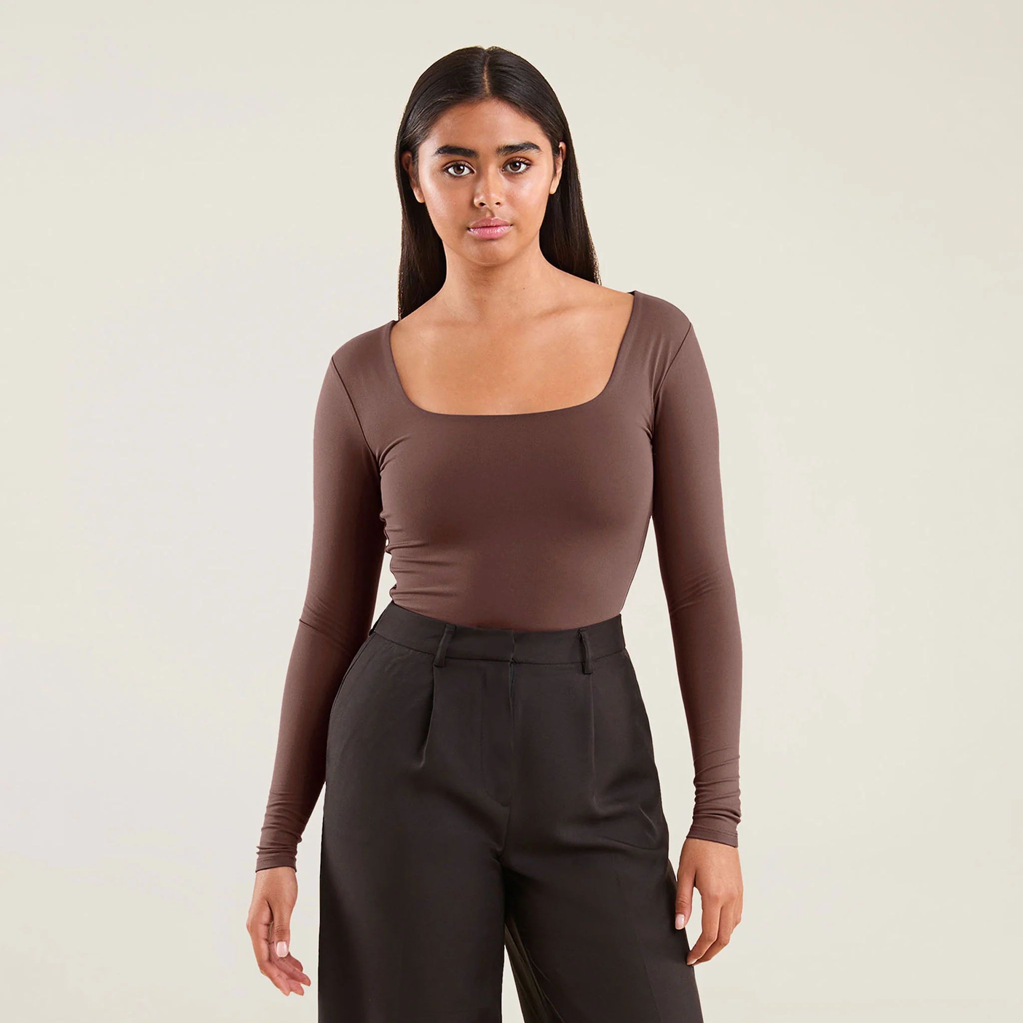 Square Neck Bodysuit | nuuds