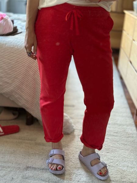 Fave color combo (and PS these Amazon sweatpants are only $7.40 right now! 

Birkenstock, Amazon Essentials, loungewear, Spring outfit, travel outfit, red and purple 

#LTKstyletip #LTKsalealert #LTKfindsunder50