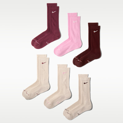 Nike Unisex Everyday Elevated Crew Socks (6 Pairs) in Multicolor | HQ8021-901 | Nike (US)