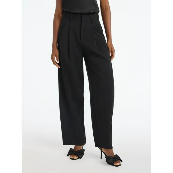 Scoop Women’s Slouchy Barrel Trouser Pants, Sizes 0-20 | Walmart (US)