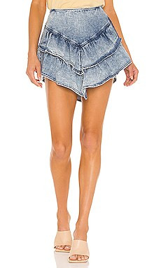 MOTHER The Ruffle Mini Skirt in Threading The Needle from Revolve.com | Revolve Clothing (Global)