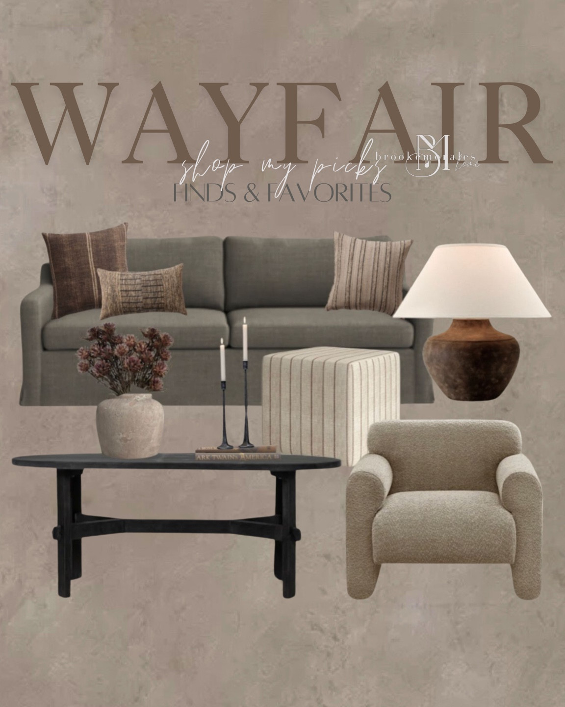 Wayfair furniture + more! ✨🤎
