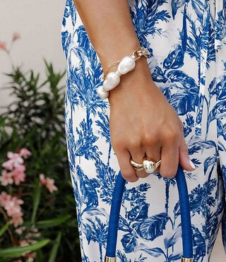 Gianni Bini x Shea Leigh Mills Amelia Pearl Line Bracelet | Dillard's | Dillard's