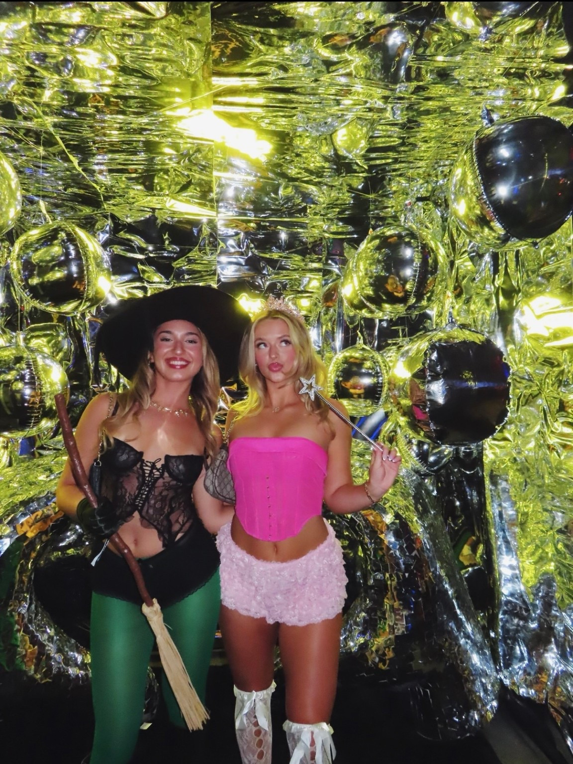Bestie halloween costume💚💗 Glinda the good witch and Elphaba the wicked witch!!

#LTKHalloween #LTKStyleTip #LTKSeasonal
