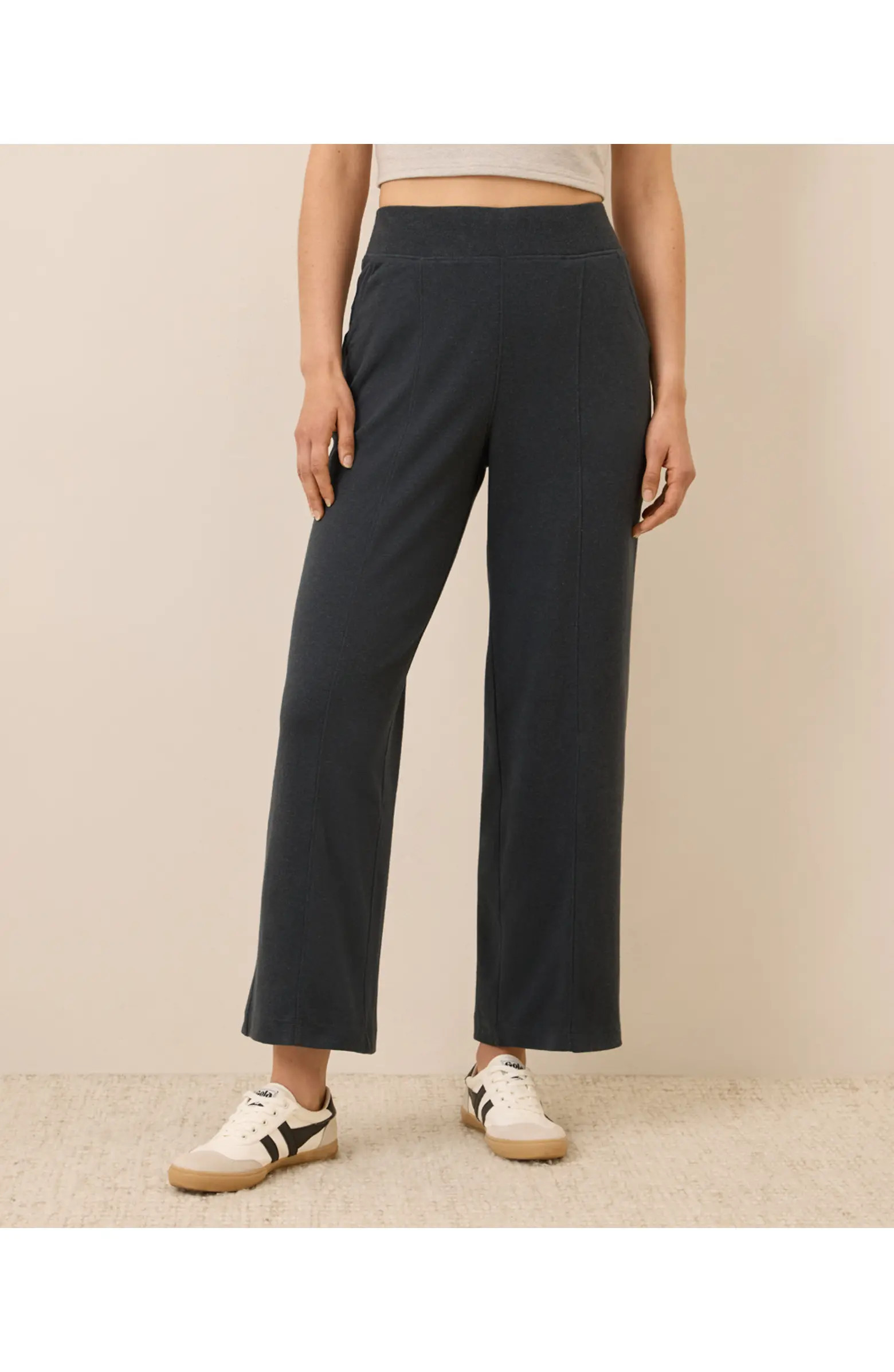 Pact Organic Cotton Airplane Pintuck Wide Leg Pant | Nordstrom | Nordstrom