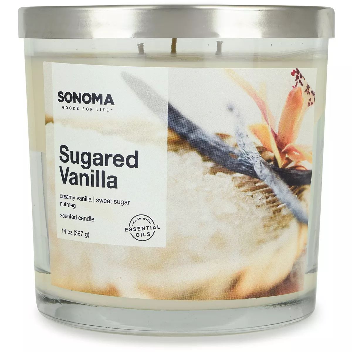 Sonoma Goods For Life® Sugared Vanilla 14-oz. Candle Jar | Kohl's