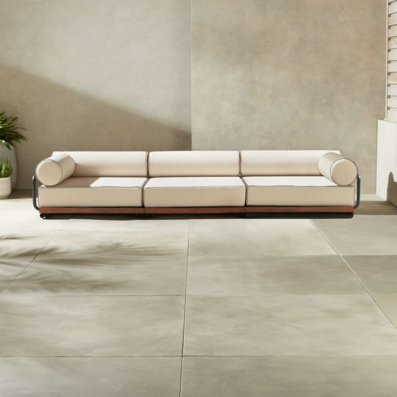 Bizerte 3-Piece Outdoor Sofa 135" + Reviews | CB2 | CB2