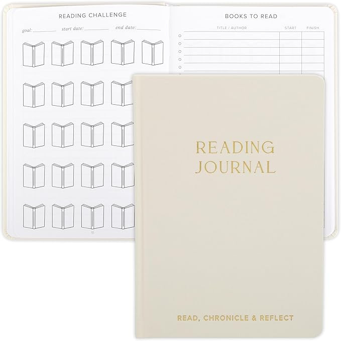 ZICOTO Beautiful Reading Journal for Book Lovers - Linen Hard Cover Book Makes a Great Gift for R... | Amazon (US)