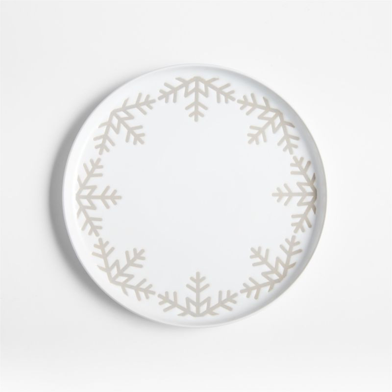 Snowflake Wren Salad Plate + Reviews | Crate and Barrel | Crate & Barrel