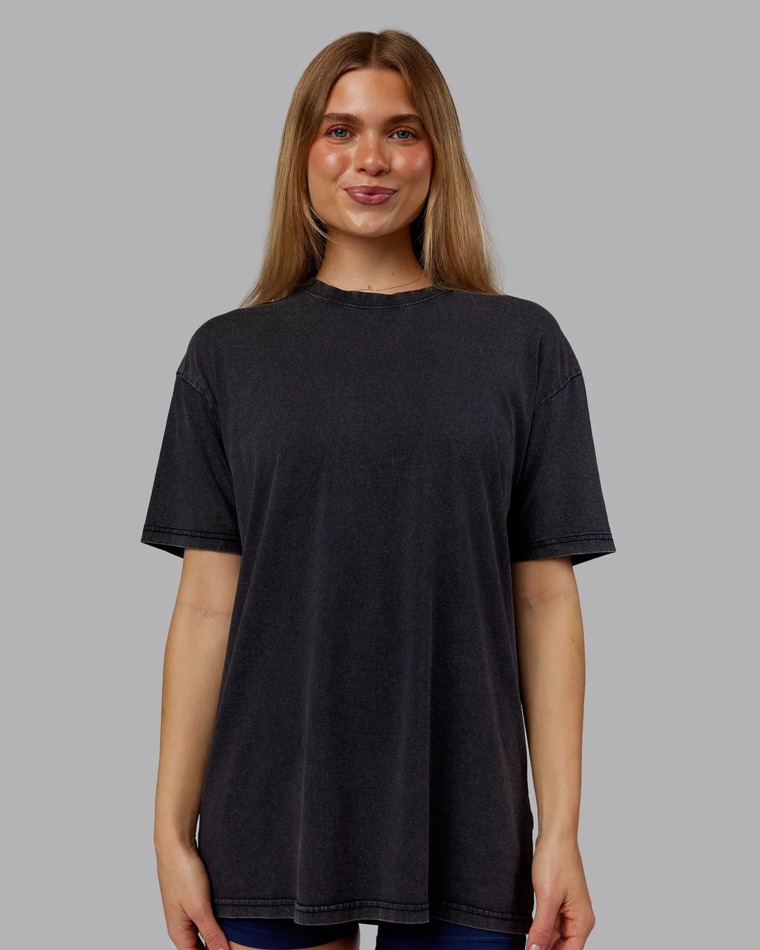 Rise & Lift Washed FLXCotton Tee - Washed Black-Indigo | LSKD | LSKD