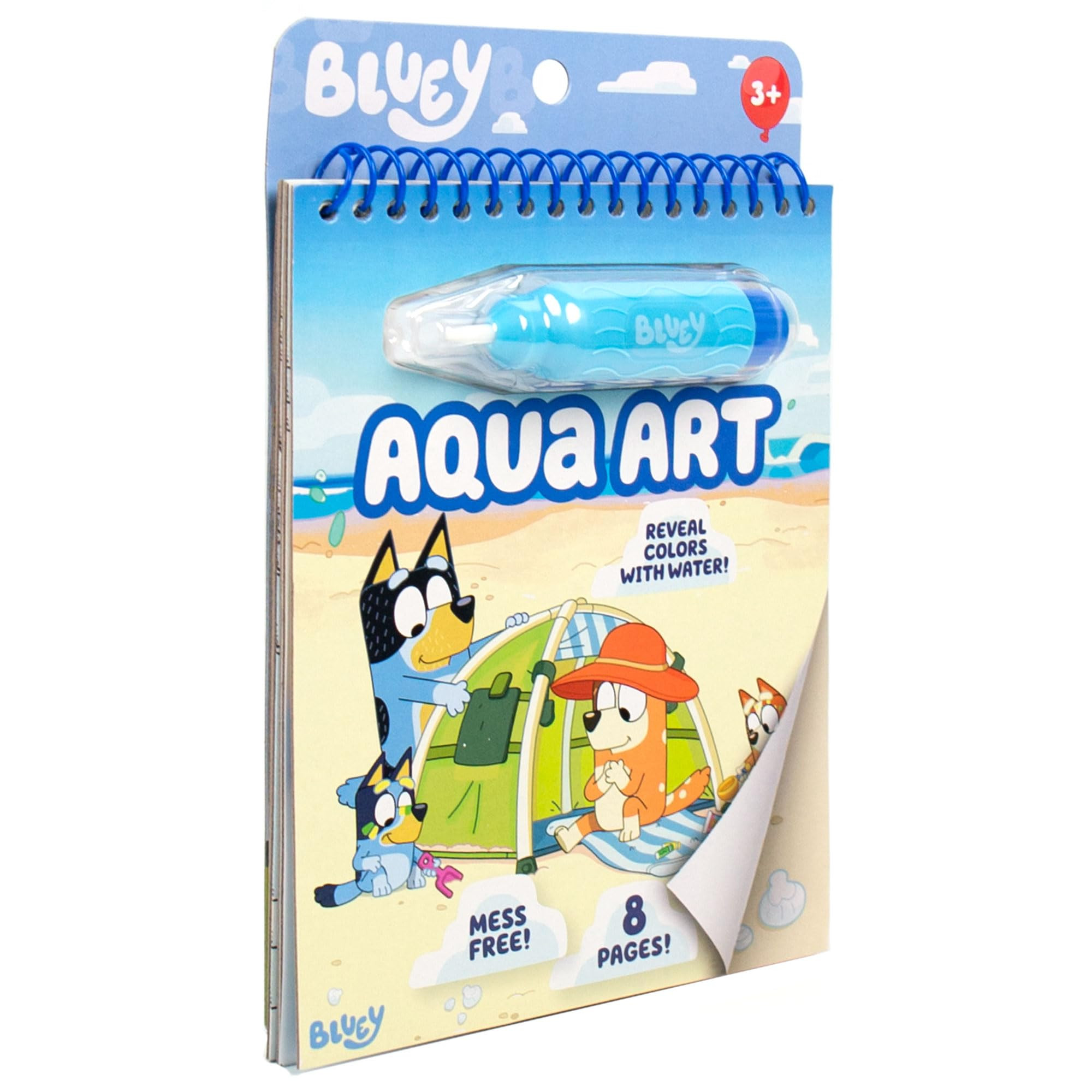 Horizon Group USA Bluey Aqua Art - Reusable Water Reveal Activity Pages With Water Pen for No-Mess Drawing and Coloring | Amazon (US)