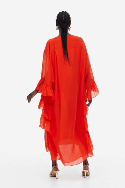 Flounce-trimmed Kaftan Dress | H&M (US + CA)