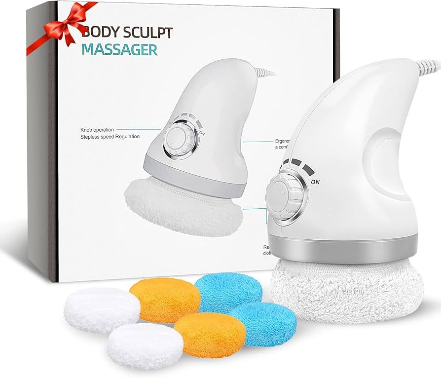 Body Sculpting Machine Cellulite Massager with 6 Skin Friendly Washable Pads, Body Massager for B... | Amazon (US)