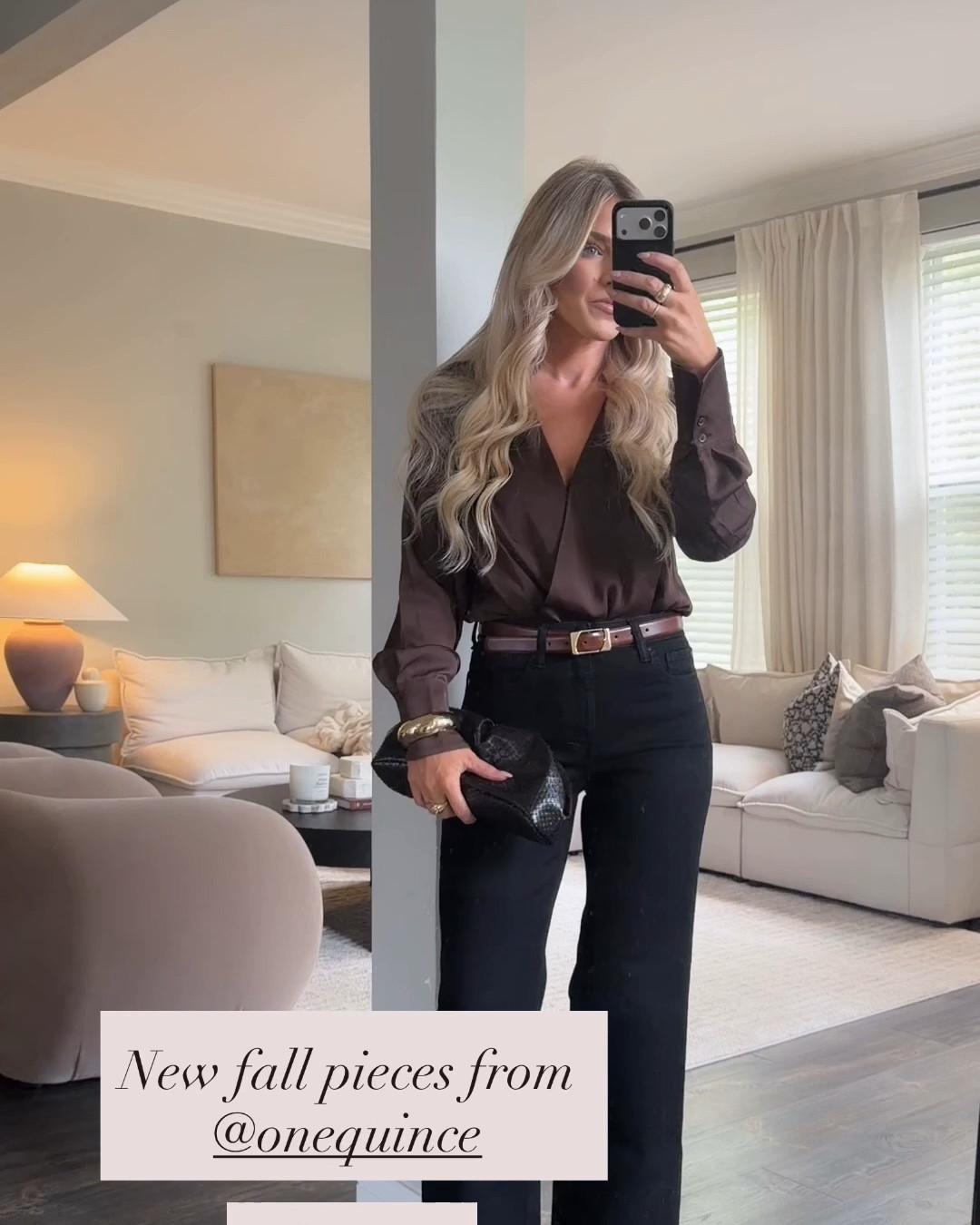 New fall arrivals from @Quince  are so good! These black jeans are incredibly flattering and stretchy! And the Mongolian cashmere sweaters are going to be staples in my closet- they are soo soft and easy to style. 
#quincepartner

#LTKSeasonal #LTKootd