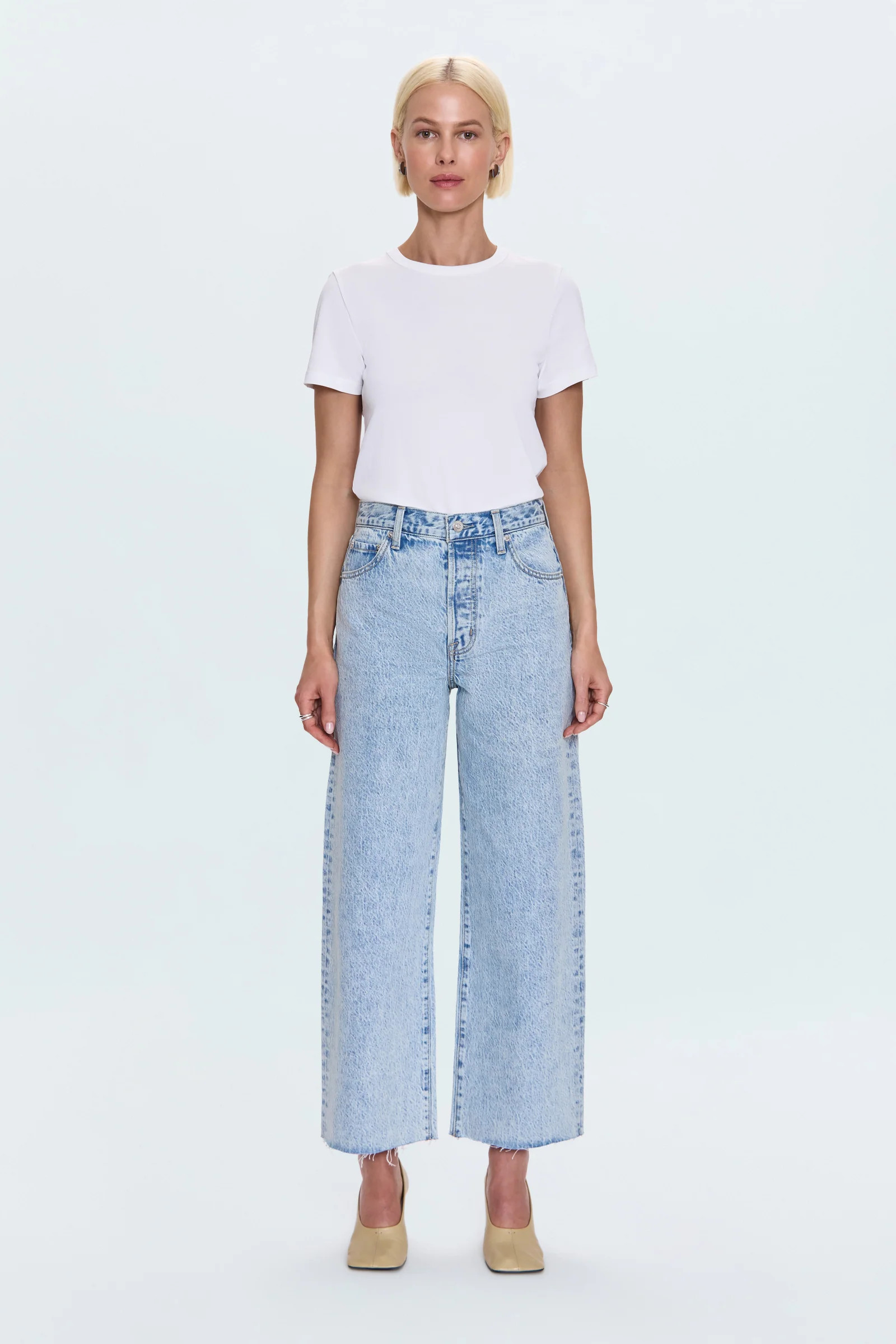 Tate High Rise Bowed Wide Leg Jean - Modena | Pistola Denim
