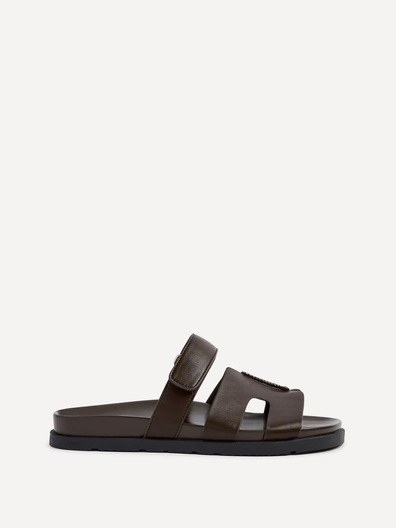 Sandals | Emmy Brown Faux Leather Footbed Linked Design Sandal | Linzi | Debenhams UK