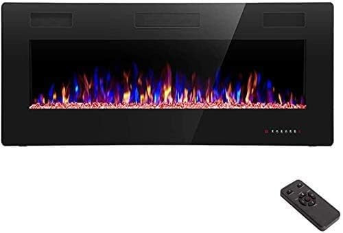 R.W.FLAME 42IN Recessed and Wall Mounted, The Thinnest Fireplace, Low Noise, Fit for 2 x 6 and 2 ... | Amazon (US)