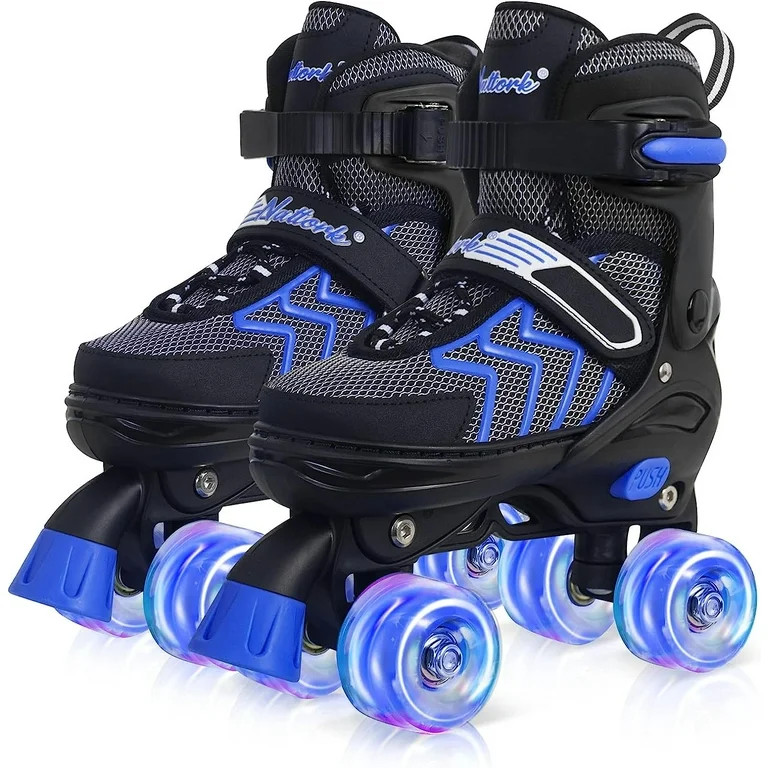 SubSun Kids Roller Skates for Boys Adjustable Rollerskates with Light Up Wheels | Walmart (US)