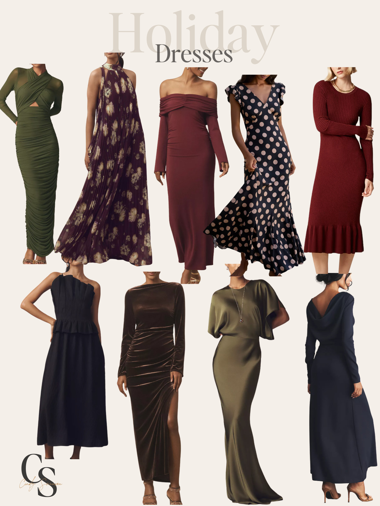 Holiday dresses that would be great for any party or event! 

Anthropologie & JCrew  

 #LTKSeasonal #LTKOver40 #LTKParties