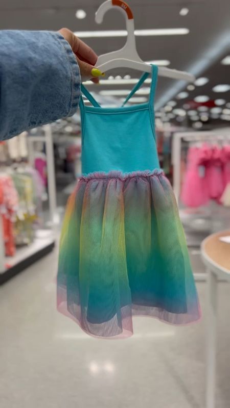 Rainbow tutu toddler girl dress 

#LTKKids #LTKStyleTip