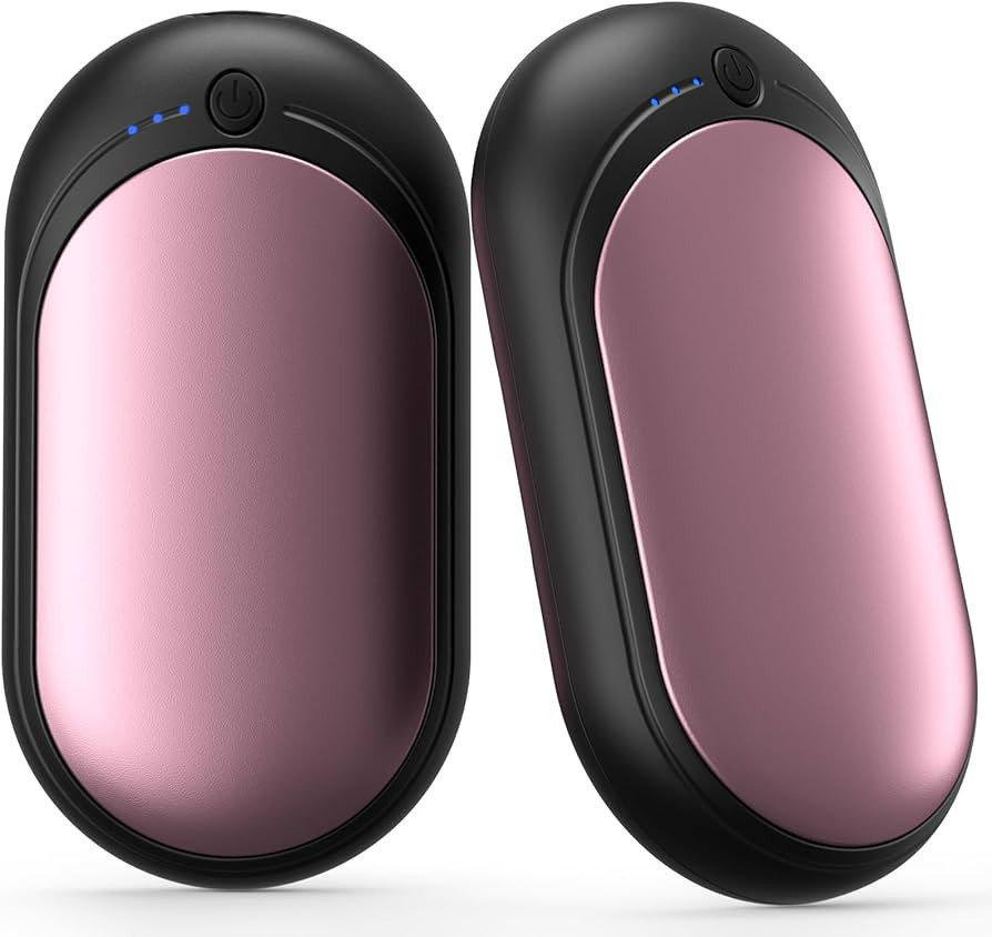 Hand Warmers Rechargeable, KNIFOD 2 Pack 6000mAh Portable Electric Handwarmers, Reusable USB Pock... | Amazon (US)