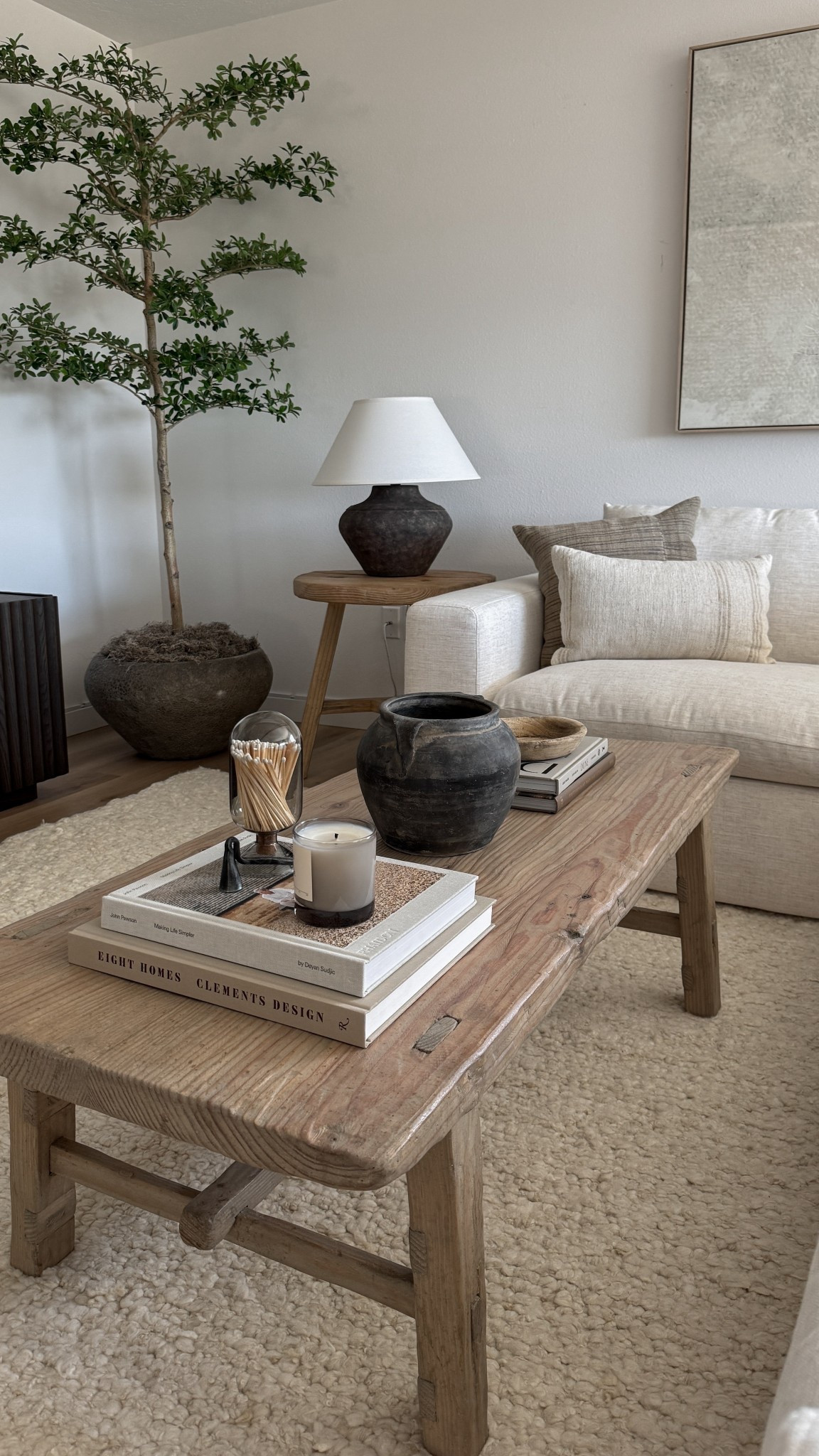Styling my organic modern living room with earthy home decor details. This cozy setup features a rustic wood coffee table, textured ceramic vases, and layered neutral home decor ideas that create a warm, minimalist feel. Perfect inspiration if you love organic modern interiors with earthy tones, Amazon home finds, and neutral living room decor that feels timeless and inviting. 

 #LTKHome