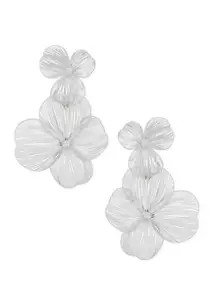 Lonna & Lilly Open Flower Double Drop Earrings | Belk