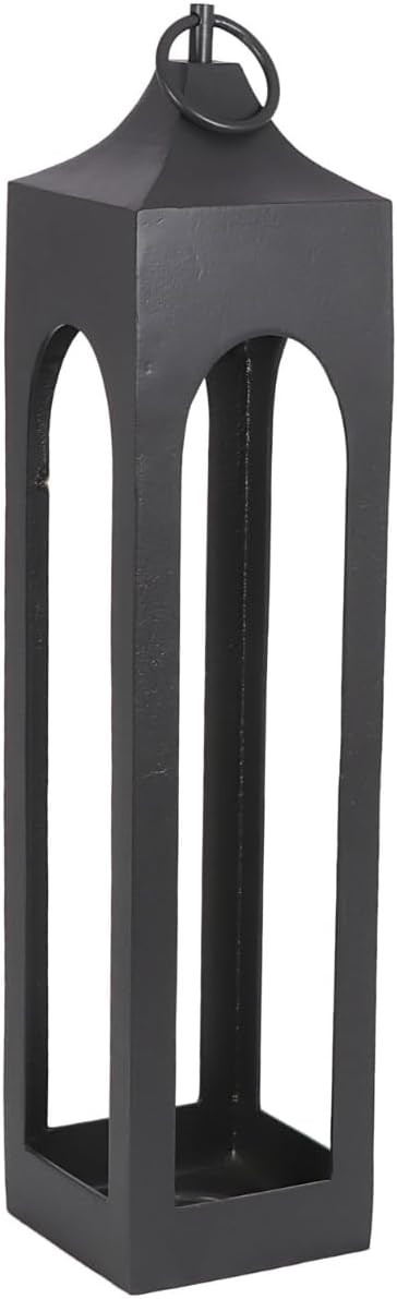 CG Hunter Large Black Rustic Metal Decorative Lantern - Candle Holder for Indoor & Outdoor, Home ... | Amazon (US)