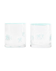 Set Of 2 Bow Icon Old-Fashioned Glasses | Marshalls