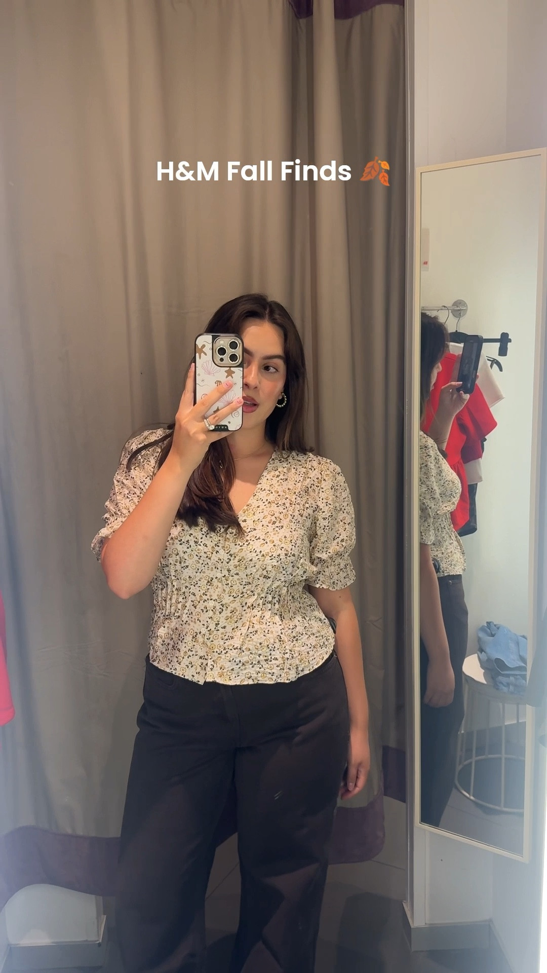 Seriously amazing H&M fall finds! I’m wearing size 8 and or medium in most tops (minus the red knit where I’m wearing a large) :) 