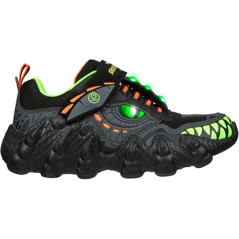 SKECHERS Boys' Skech-O-Saurus Light Up Shoes Black/Bright Green, 13.5 - Youth Running at Academy Spo | Academy Sports + Outdoors