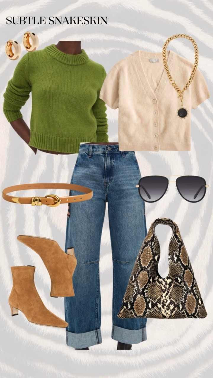 🐆✨ How to Style Animal Print for Fall ✨🐍
Animal print is a timeless fall trend, and the key to wearing it well is all about balance. If you’re new to the trend, start small with a snakeskin belt or leopard flats—just a pop of print goes a long way. For bolder days, try a cow-print jacket or a forever leopard coat to anchor your look.

Styling tips:
✔️ Treat leopard as a neutral—it pairs seamlessly with everything.
✔️ Ground bold prints with rich fall tones like chocolate, burgundy, and olive.
✔️ Keep it polished by mixing one statement print with clean denim or tailored basics.
✔️ Use accessories (belts, bags, shoes) as your entry point if you’re print-shy.

Every piece in this edit is chic, wearable, and easy to style for day or night. 🍂
Shop all of these fall animal print looks now on jcathell.com
 and LTK.

#FallFashion #AnimalPrintStyle #LeopardPrint #SnakeskinBag #CowPrintJacket #FallOutfitInspo #ChicStyle #LTKstyletip

#LTKShoeCrush #LTKStyleTip #LTKOver40